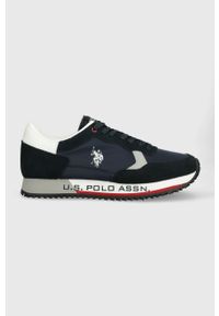 U.S. Polo Assn. sneakersy CLEEF kolor granatowy. Zapięcie: sznurówki. Kolor: niebieski