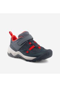 quechua - Buty turystyczne dla dzieci Quechua Crossrock. Kolor: czerwony, szary, wielokolorowy. Materiał: kauczuk. Szerokość cholewki: normalna. Sport: wspinaczka, turystyka piesza