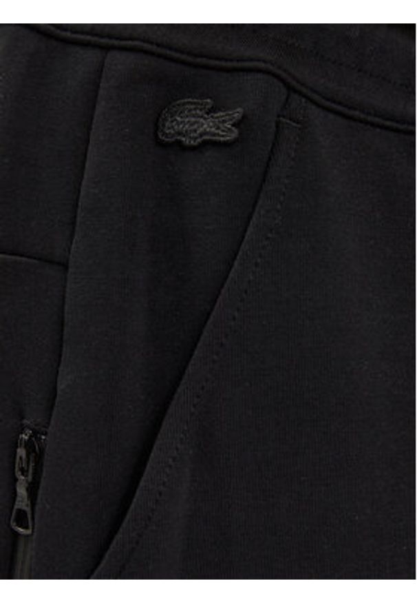 Lacoste Spodnie dresowe XH0011R Czarny Regular Fit. Kolor: czarny. Materiał: bawełna