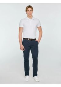 Big-Star - Spodnie męskie chinosy granatowe Erhat 404. Kolor: niebieski. Styl: klasyczny, elegancki #5