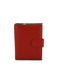 Barberini's - Portfel skórzany BARBERINI'S czerwony D-8578-13. Kolor: czerwony. Materiał: skóra. Wzór: kolorowy #1