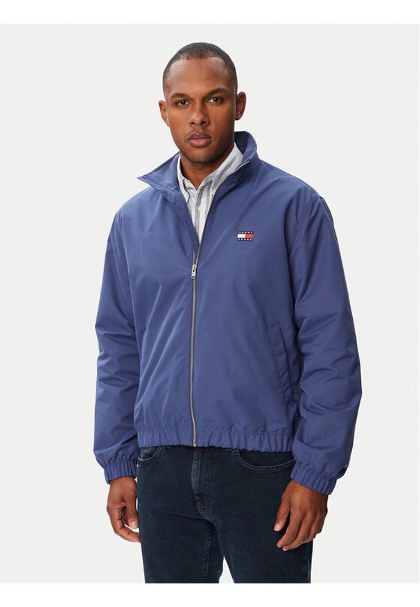 Tommy Jeans Kurtka przejściowa Essential DM0DM22720 Niebieski Regular Fit. Kolor: niebieski. Materiał: syntetyk