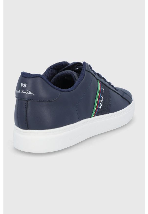 PS PAUL SMITH - PS Paul Smith Buty skórzane Rex kolor granatowy. Nosek buta: okrągły. Zapięcie: sznurówki. Kolor: niebieski. Materiał: skóra