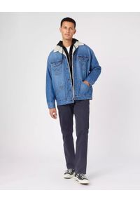 Wrangler - WRANGLER OVERSIZED SHERPA MĘSKA KURTKA JEANSOWA NEW FAVORITE W478LH21Y 112323627. Materiał: jeans #5