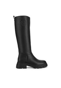 MEXX Oficerki MI001805143W Czarny. Kolor: czarny. Materiał: skóra