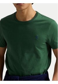Polo Ralph Lauren T-Shirt 710671438425 Zielony Custom Slim Fit. Typ kołnierza: polo. Kolor: zielony. Materiał: bawełna #5