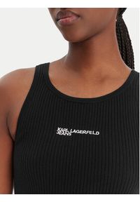 Karl Lagerfeld Jeans Top B1W18024 Czarny Slim Fit. Kolor: czarny. Materiał: syntetyk #4