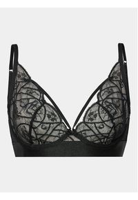 Hunkemöller Biustonosz z fiszbiną Luna 202739 Czarny. Kolor: czarny. Materiał: syntetyk