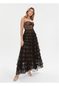 TwinSet - TWINSET Sukienka wieczorowa 232TT2070 Czarny Regular Fit. Kolor: czarny. Materiał: syntetyk. Styl: wizytowy #3