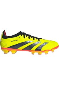 Adidas - Buty piłkarskie adidas Predator Pro Mg M IG7732 żółte. Zapięcie: sznurówki. Kolor: żółty. Materiał: zamsz, syntetyk, guma, materiał. Szerokość cholewki: normalna. Sport: piłka nożna #5