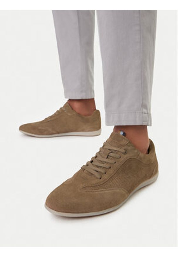 Lasocki Półbuty CEO-MARIO-24 MI24 Beżowy. Kolor: beżowy. Materiał: zamsz, skóra