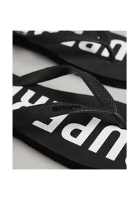 Japonki plażowe męskie Superdry Code Essential Flip Flop. Okazja: na plażę. Kolor: czarny. Styl: sportowy