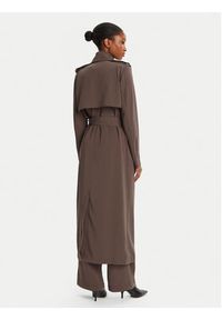 BARDOT - Bardot Trencz Kira Trench Coat 57053JB3 Brązowy Regular Fit. Kolor: brązowy. Materiał: syntetyk #6