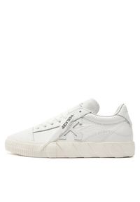 OFF-WHITE - Off-White Sneakersy Low Vulcanized IA178S22LEA0020101 Biały. Kolor: biały. Materiał: skóra #8