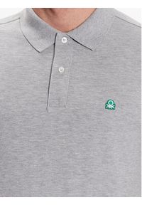 United Colors of Benetton - United Colors Of Benetton Polo 3089J3179 Szary Regular Fit. Typ kołnierza: polo. Kolor: szary. Materiał: bawełna