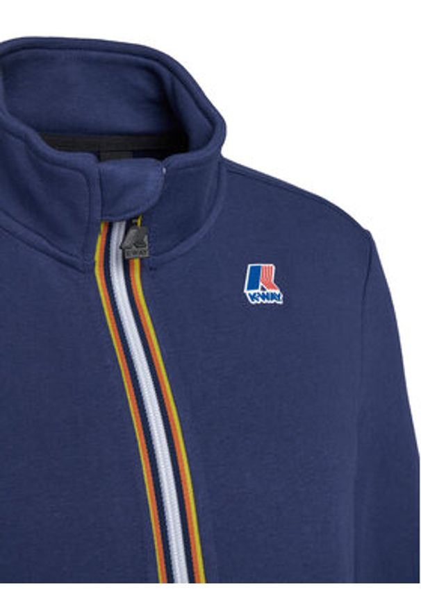 K-Way Bluza Augur K41225W Granatowy Regular Fit. Kolor: niebieski. Materiał: bawełna