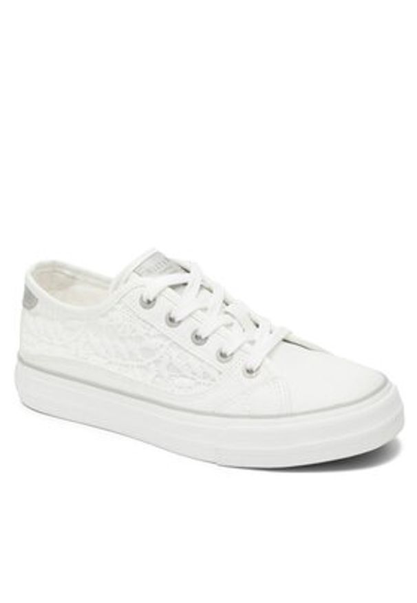 Mustang Sneakersy 1272-309 Biały. Kolor: biały. Materiał: skóra