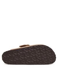 Birkenstock Klapki Boston Big Buckle 1028052 Beżowy. Kolor: beżowy. Materiał: skóra, nubuk #3