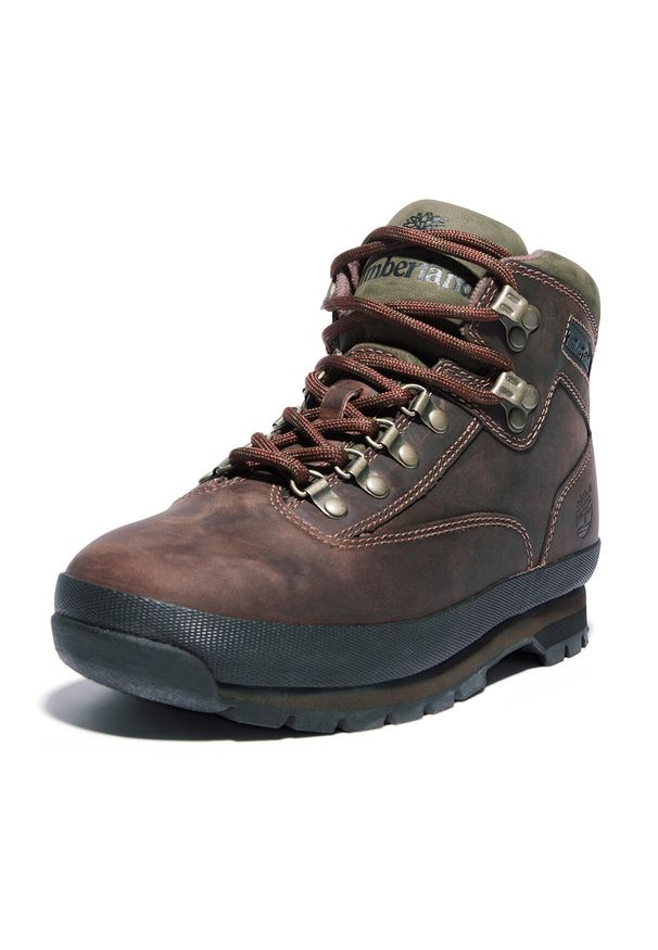 Buty męskie trekkingowe Timberland Euro Hiker Leather Md Brown. Kolor: brązowy, zielony, wielokolorowy. Sport: turystyka piesza