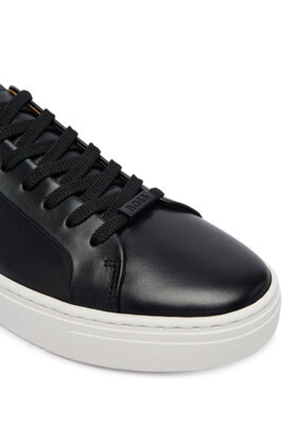 BOSS Sneakersy Gary 50536841 Czarny. Kolor: czarny. Materiał: skóra