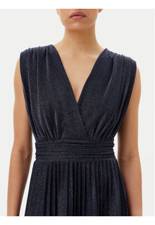 Morgan Sukienka wieczorowa 251-REINE1 Granatowy Regular Fit. Kolor: niebieski. Materiał: syntetyk. Styl: wizytowy