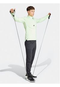 Adidas - adidas Bluza techniczna Workout IS3803 Zielony Slim Fit. Kolor: zielony. Materiał: syntetyk