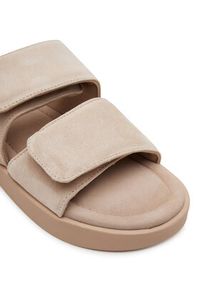 Inuikii Klapki Classic Suede Velcro 70104-128 Beżowy. Kolor: beżowy. Materiał: zamsz, skóra #3