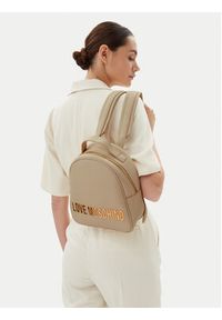 Love Moschino - LOVE MOSCHINO Plecak JC4197PP1MKD0110 Écru. Materiał: skóra
