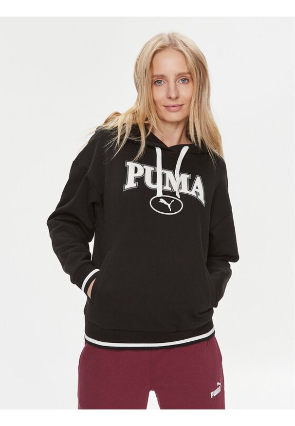 Puma Bluza Puma Squad 621489 Czarny Regular Fit. Kolor: czarny. Materiał: syntetyk