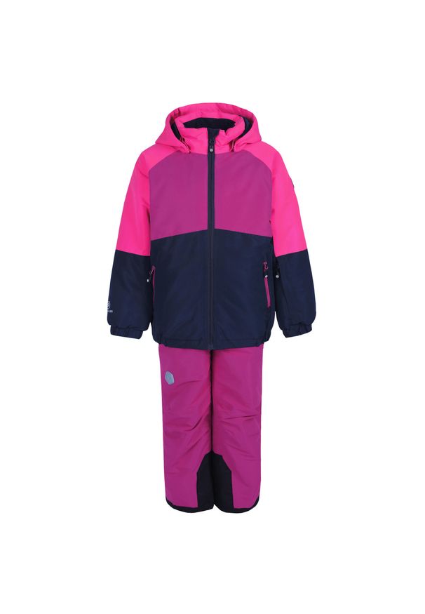 COLOR KIDS - Komplet kurtka i spodnie narciarske Junior Color Kids AF 10.000 mm. Kolor: różowy, wielokolorowy, niebieski, fioletowy