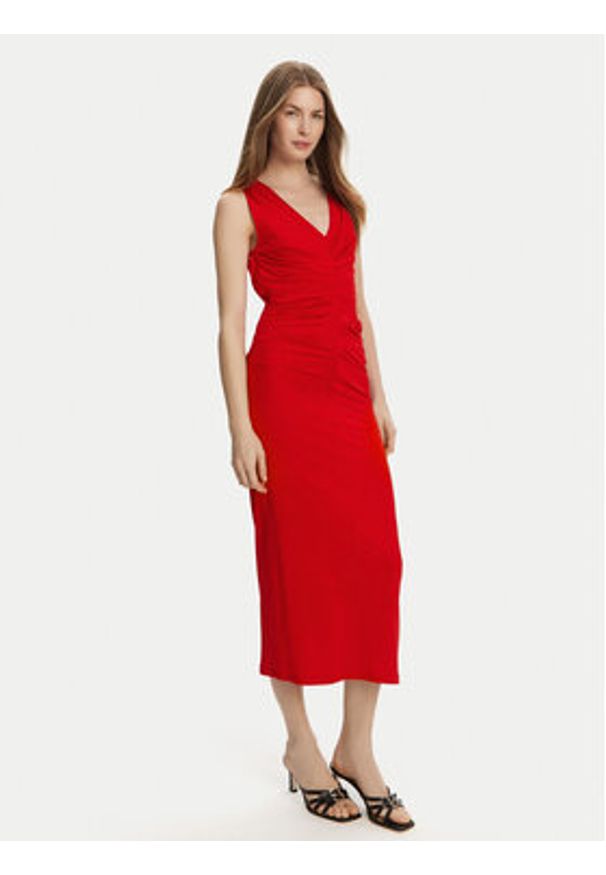 Marella Sukienka koktajlowa Harald 2513621022 Czerwony Slim Fit. Kolor: czerwony. Materiał: syntetyk. Styl: wizytowy