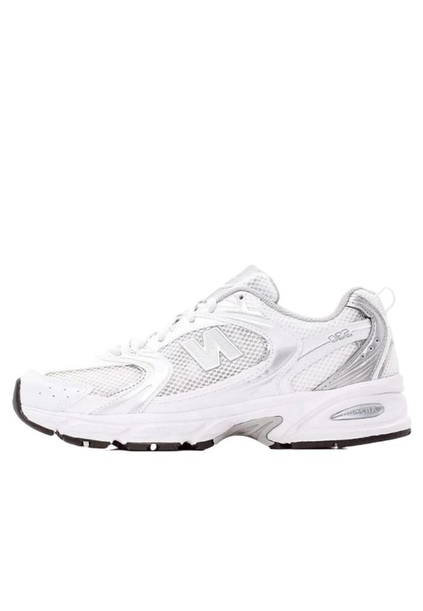 Buty do chodzenia męskie New Balance 530. Okazja: na co dzień. Zapięcie: sznurówki. Kolor: biały, wielokolorowy, szary. Materiał: guma, syntetyk, tkanina, materiał. Szerokość cholewki: normalna. Sport: turystyka piesza
