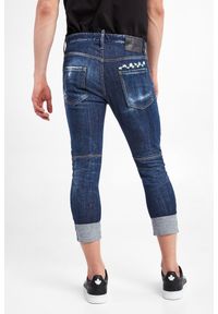 Jeansy męskie Sailor Jean DSQUARED2. Wzór: kwiaty, haft, aplikacja