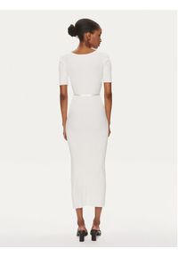 Hugo Sukienka dzianinowa Simbly 50514287 Biały Slim Fit. Kolor: biały. Materiał: wiskoza