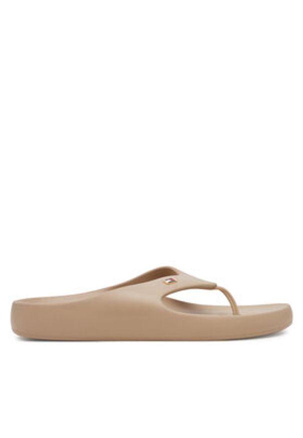 TOMMY HILFIGER - Tommy Hilfiger Japonki Th Comfort Beach Sandal FW0FW08522 Beżowy. Kolor: beżowy