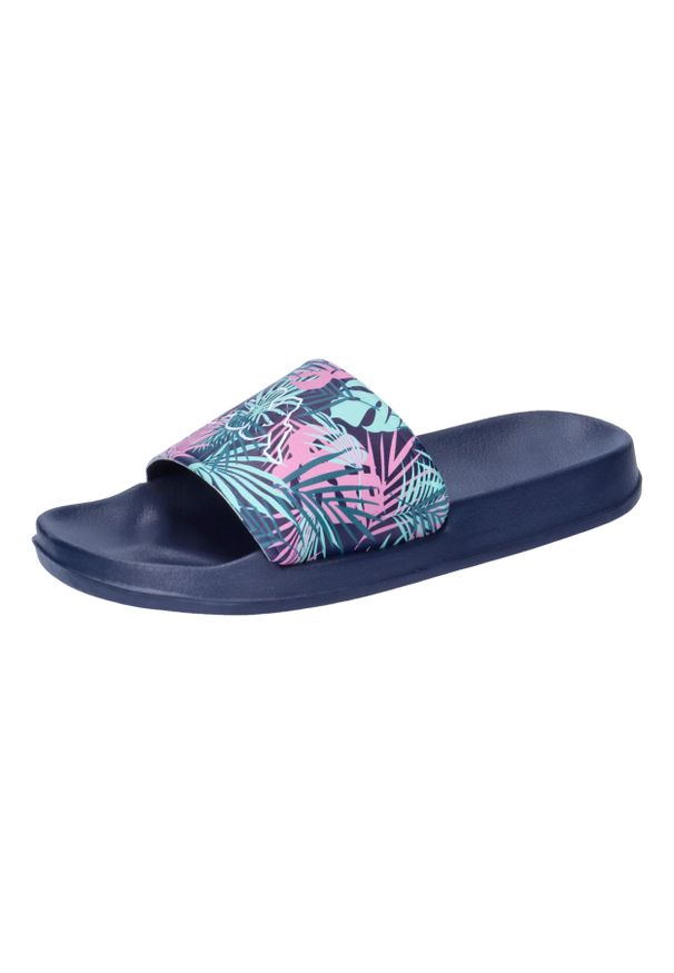 Klapki basenowe damskie Kappa Fantastic Pa. Kolor: niebieski. Styl: sportowy