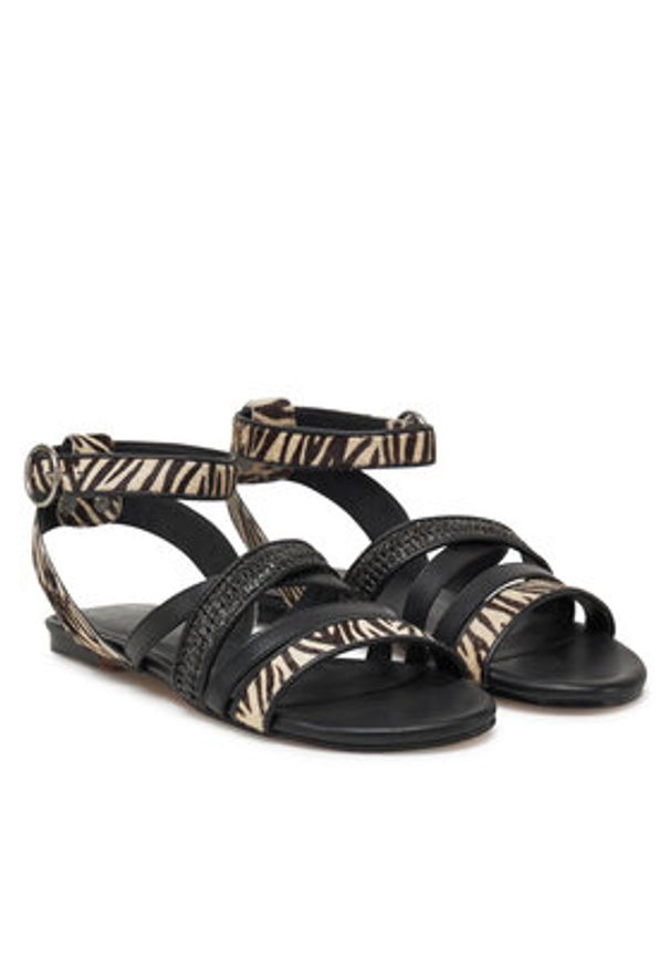 Bronx Sandały New-Skyler 85043-PW Czarny. Kolor: czarny. Materiał: skóra