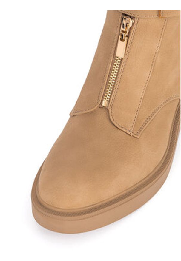 MEXX Botki MI001713643W Beżowy. Kolor: beżowy. Materiał: skóra