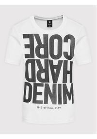 G-Star RAW - G-Star Raw T-Shirt Lyon D21661-4107-110 Biały Regular Fit. Kolor: biały. Materiał: bawełna #4