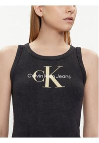 Calvin Klein Jeans Sukienka letnia Archival Monologo J20J223069 Czarny Slim Fit. Kolor: czarny. Materiał: bawełna. Sezon: lato #4