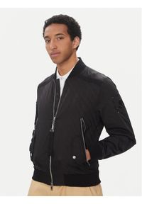 Moose Knuckles Kurtka bomber Courville M14MB003H Czarny Regular Fit. Kolor: czarny. Materiał: syntetyk