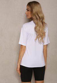 Renee - Czarno-Biały Komplet Dresowy Koszulka z Krótkim Rękawem Krótkie Kolarki Tiimawin. Kolor: czarny. Materiał: dresówka #2