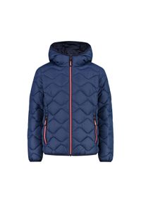 Kurtka z kapturem dla dziewczynki CMP. Typ kołnierza: kaptur. Kolor: niebieski. Materiał: puch #1