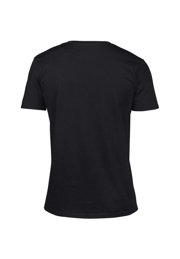GILDAN - Męska Koszulka Krótki Rękaw Soft Style. Kolor: czarny. Długość rękawa: krótki rękaw. Długość: krótkie