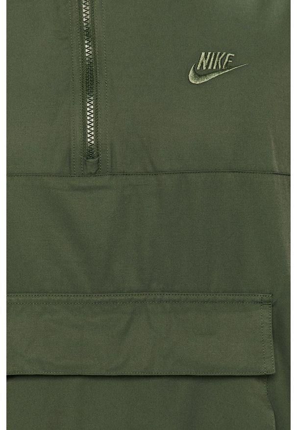 Nike Sportswear - Kurtka. Okazja: na co dzień. Typ kołnierza: kaptur. Kolor: zielony. Długość: krótkie. Styl: casual