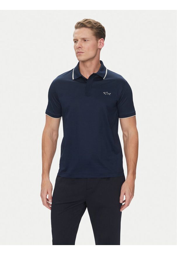 PAUL & SHARK - Paul&Shark Polo 25411301 Granatowy Regular Fit. Typ kołnierza: polo. Kolor: niebieski. Materiał: bawełna