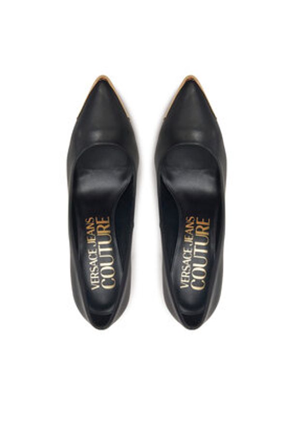 Versace Jeans Couture Szpilki 78VA3S50 Czarny. Kolor: czarny. Materiał: skóra. Obcas: na szpilce