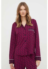 DKNY - Dkny piżama damska kolor fioletowy. Kolor: fioletowy #4