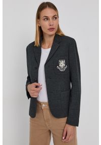 Polo Ralph Lauren - Marynarka. Typ kołnierza: polo. Kolor: szary. Styl: klasyczny #1