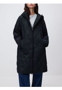 Reserved - Pikowana kurtka - czarny. Kolor: czarny. Materiał: tkanina #1